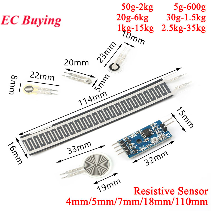 Muscle Sensor Emg - 2 Stuks/1 Pc Resistieve Dunne Film